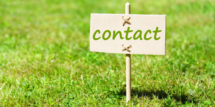 Contact Us sign